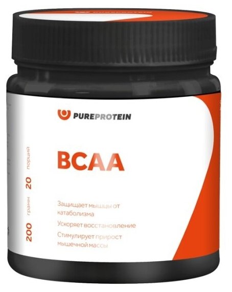 Аминокислоты Pureprotein BCAA, вкус - Апельсин 200г