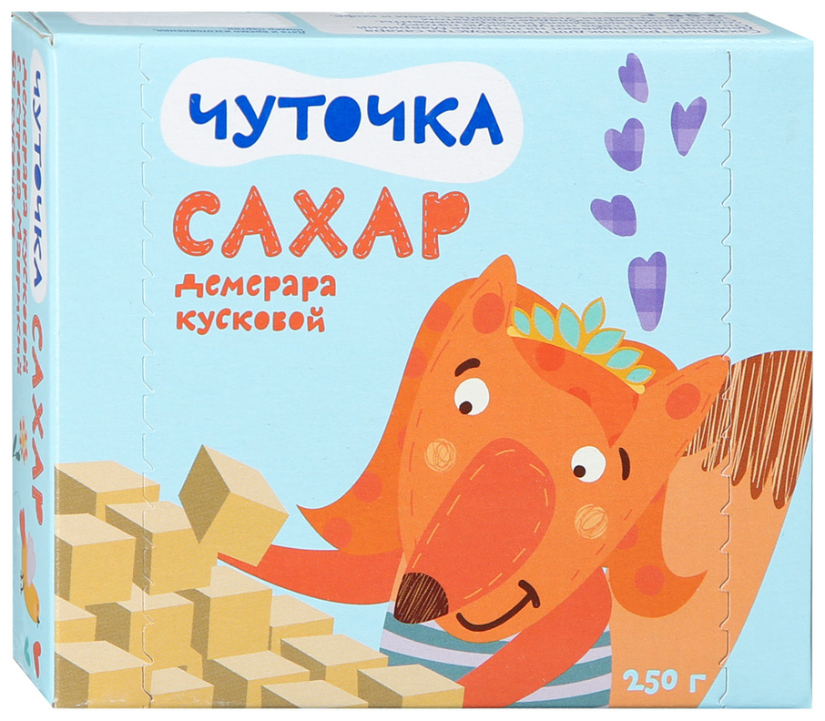 Сахар Чуточка тростниковый кусковой 250г - фото №4