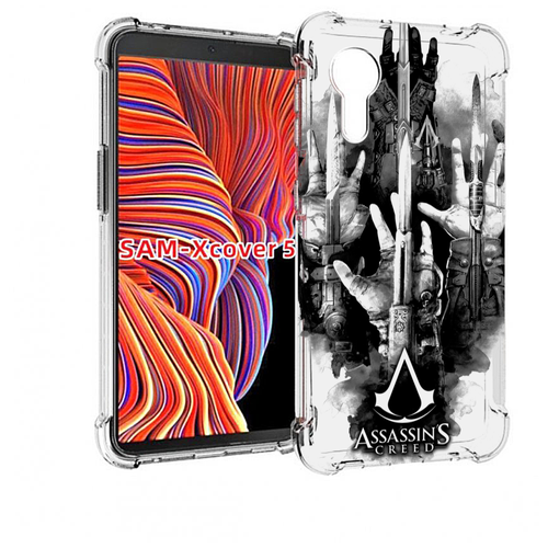 Чехол MyPads Assassin's Creed скрытый клинок для Samsung Galaxy Xcover 5 задняя-панель-накладка-бампер
