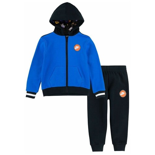 Детский спортивный костюм NIKE Nbn Fleece FZ+Jogger Track Suit (6-7 лет, 116-122 см)