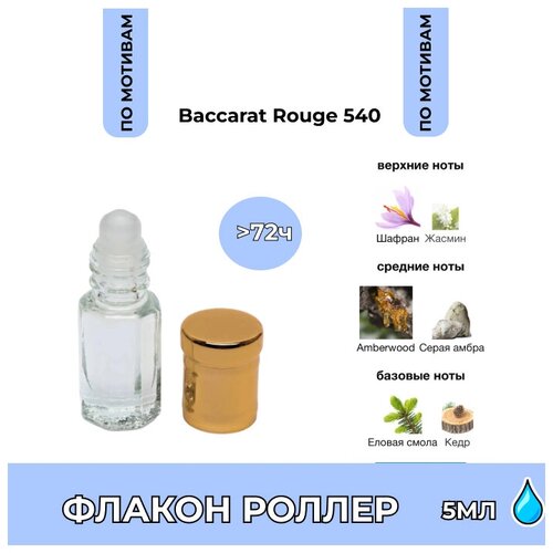 Масляные духи #16 Baccarat Rouge 540 5 мл.