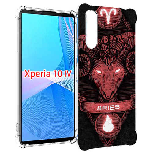 Чехол MyPads знак зодиака овен 6 для Sony Xperia 10 IV (10-4) задняя-панель-накладка-бампер