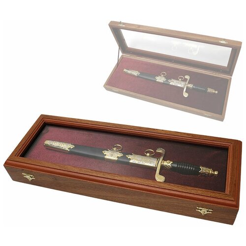 Златоустовская оружейная фабрика Деревянный футляр под кортик со стеклом