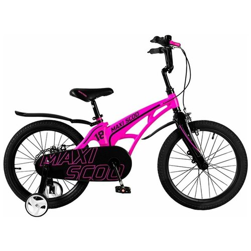 фото Велосипеды детский двухколесный велосипед, серия "cosmic", стандарт, 18", розовый матовый maxiscoo