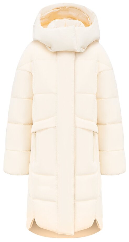 Куртка  Oldos зимняя, силуэт прямой, утепленная, карманы, размер L/170, белый