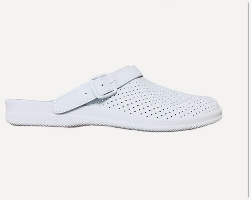 Изображение товара Сабо Moldshoes мужские, кожаные, с ремешком, белые, размер 45