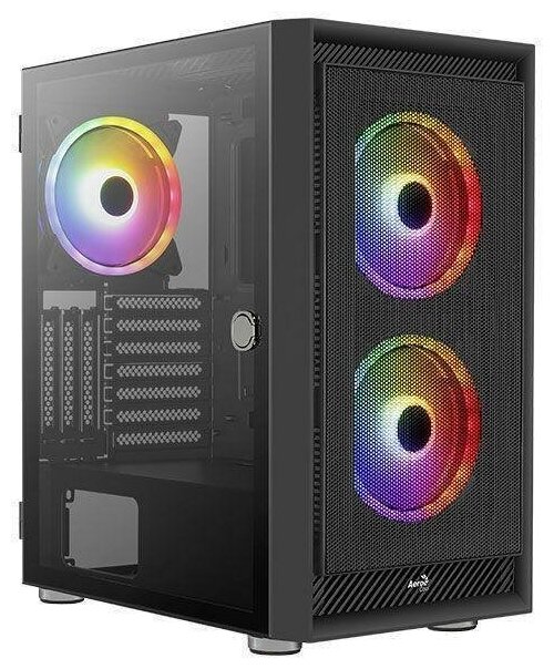 Корпус ATX Aerocool Graphite-G-BK-v2 Без БП чёрный