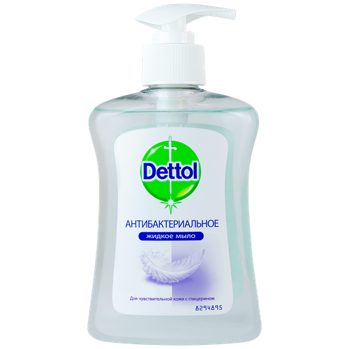 Мыло жидкое Dettol антибактериальное с глицерином 250мл 770₽