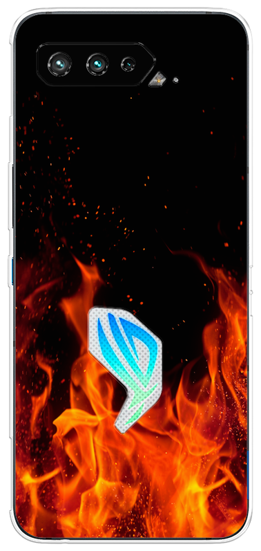 Силиконовый чехол на Asus ROG Phone 5S / Асус Рог Фон 5S Все в огне