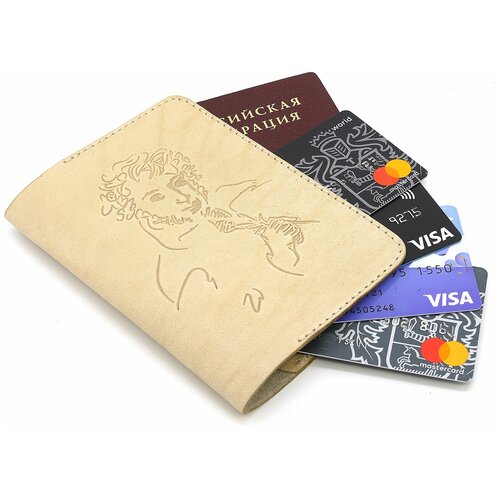 Обложка для паспорта FioGe, бежевый