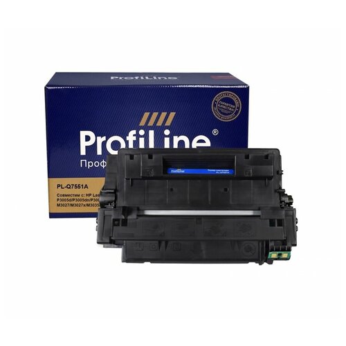 Картридж ProfiLine PL-Q7551A, 6500 стр, черный картридж profiline pl q7551a для принтеров hp lj p3005 3005d 3005n 3005dn 3005x m3027 mfp m3035 mfp m3035xs mfp 6500 копий profiline