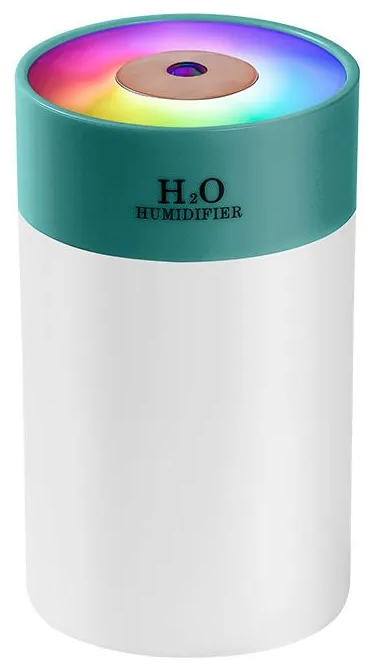 Парогенератор / аромадиффузор-ночник Humidifier H2O H-5 / Увлажниетль воздуха Зеленый