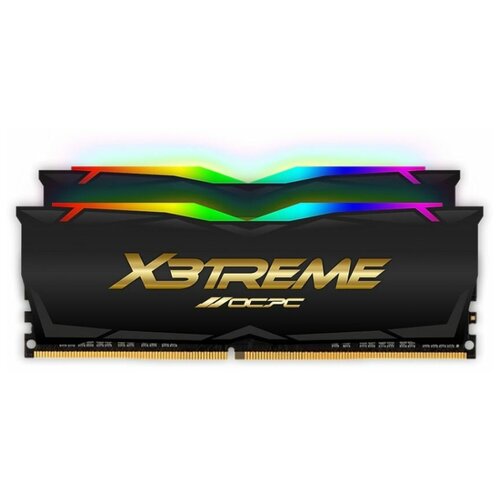 Модуль памяти DDR 4 DIMM 64Gb (32Gbx2), 3600Mhz, OCPC X3 RGB MMX3A2K64GD436C18BL, RGB, CL18, BLACK LABEL