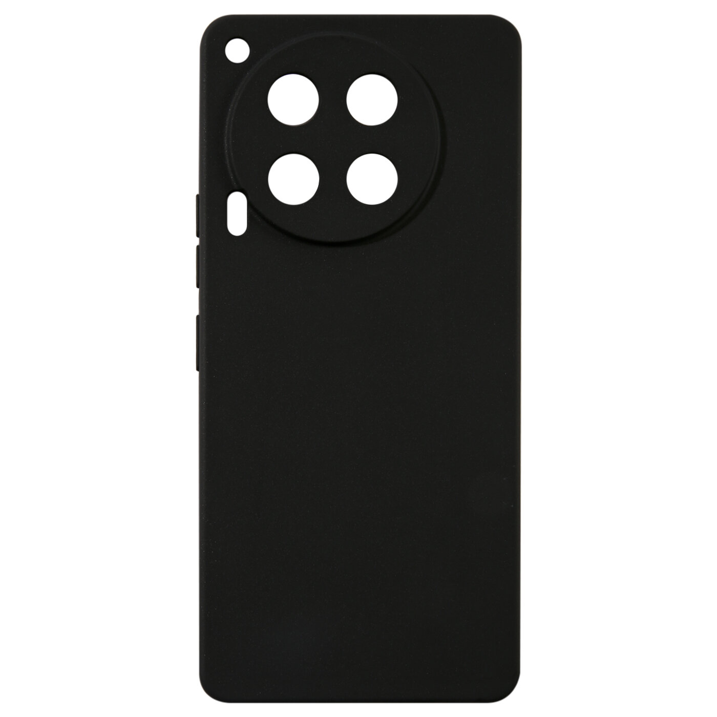 Защитный чехол накладка для смартфона Tecno Camon 30 4G/5G/Текно Камон 30/Техно, силиконовый, черный — фото 1