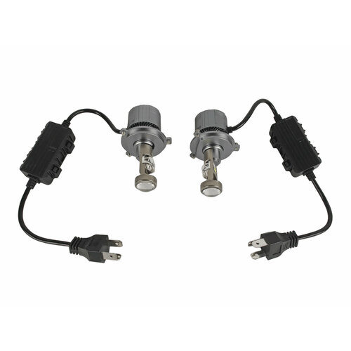 Лампа LHD H4 12-24V 180W диодная с линзой комплект 2 штуки