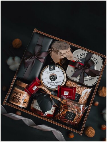 Изображение товара Изысканный подарок с деликатесами из дичи / Подарок мужчине из деликатесов на день рождения / премиум качество