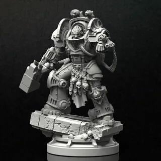 Миниатюра Warhammer 40000 Примарх Железных воинов Пертурабо 50мм