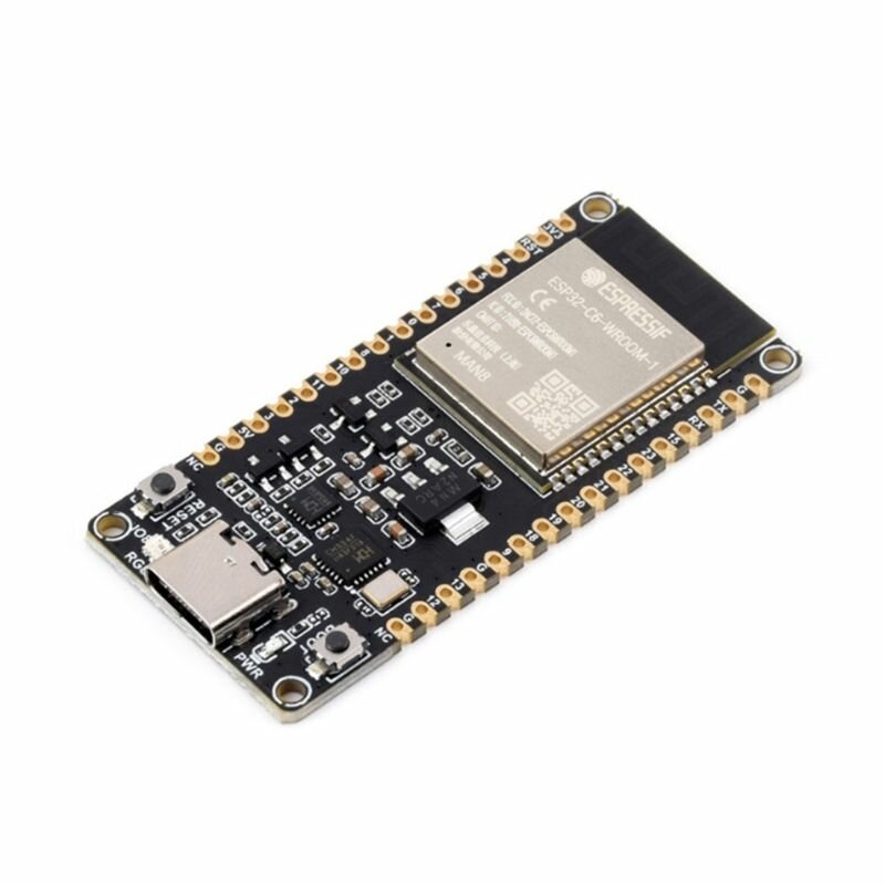 Плата разработки ESP32-C6 Модуль ESP32-C6-DEV-KIT-N8 8 МБ флэш-памяти ESP32 C6 Core WiFi + BT IEEE802.15.4 для IoT