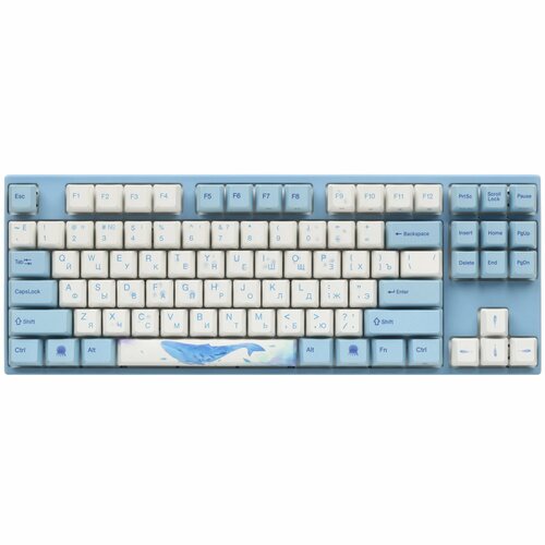Клавиатура проводная Varmilo VPM87 Sea Melody голубой белый 26798₽