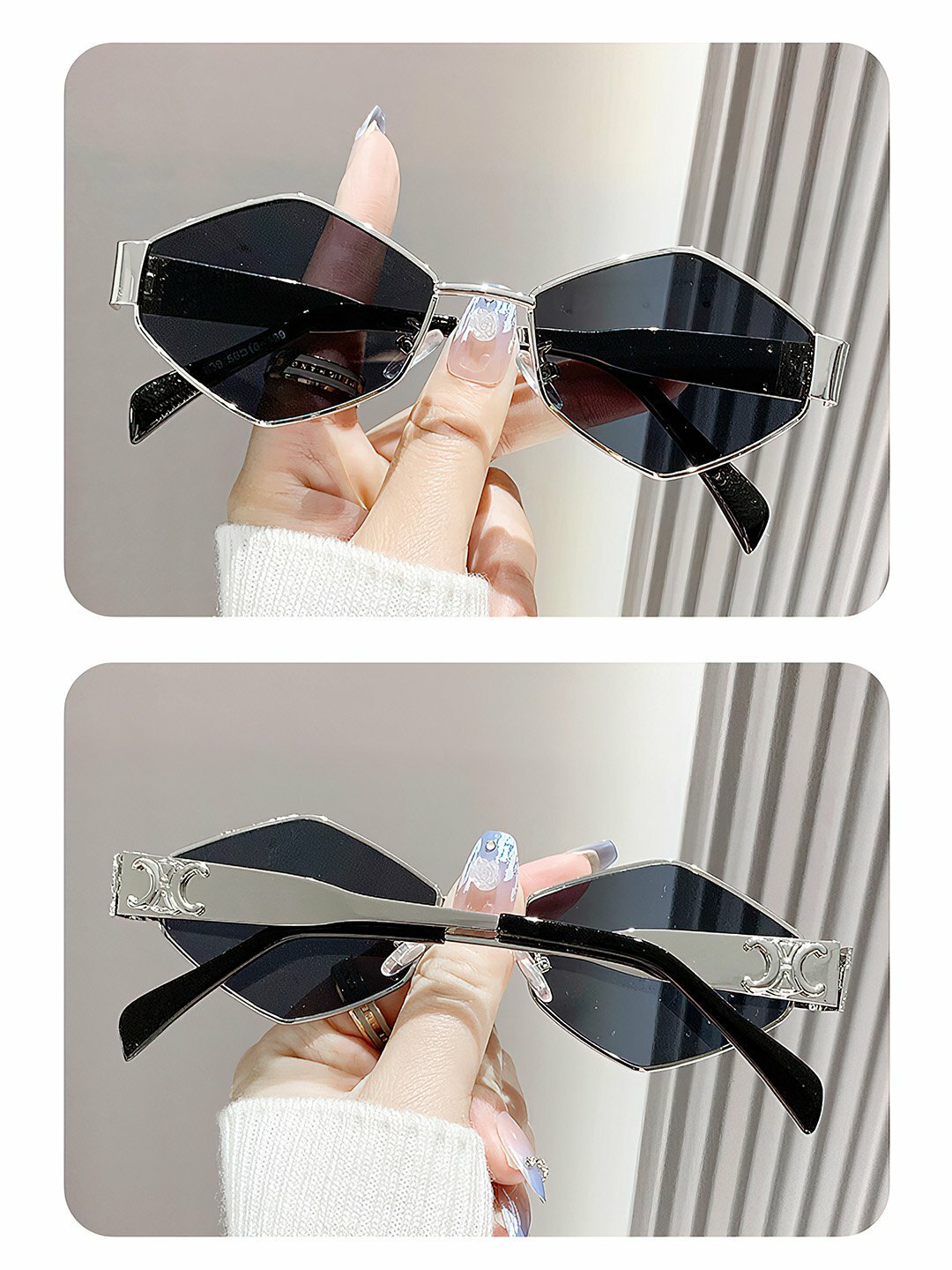 Солнцезащитные очки , серый — фото 1