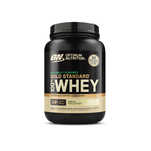Протеин Optimum Nutrition 100% Whey Gold Standard Naturally Flavored, 861 гр., ваниль