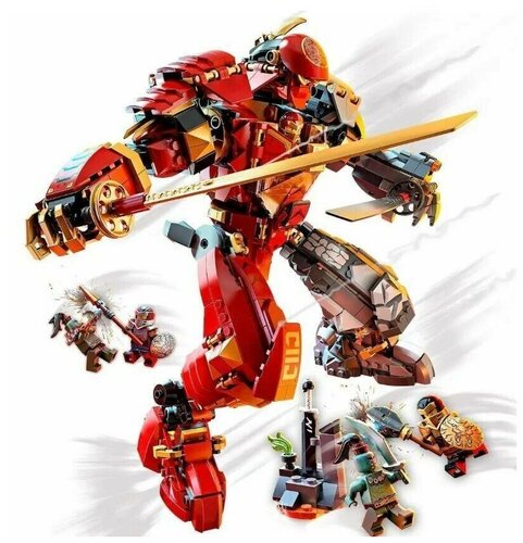 Конструктор Ninja Ниндзяго Ninjago Каменный робот огня 621 деталь 61065 ...