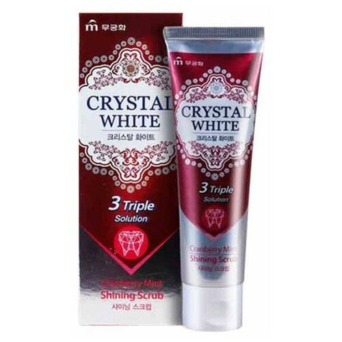 Зубная паста Mukunghwа Crystal White 110г*2шт зубная паста mukunghwa classic white отбеливающая мята и ментол туба 110 г