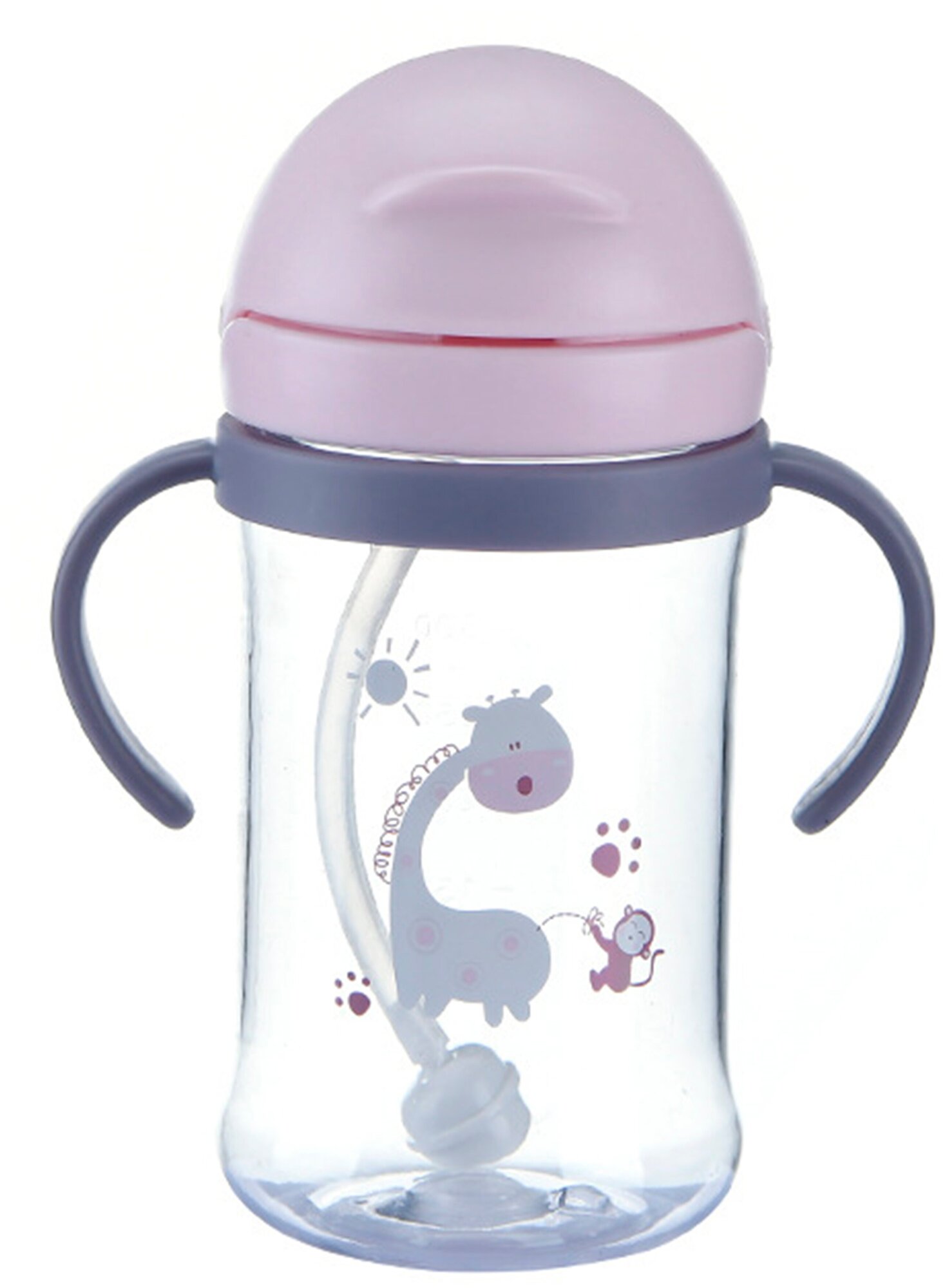 IBRICO/Бутылочка для кормления, поильник непроливайка с трубочкой, поильник детский, детская бутылочка 350 мл