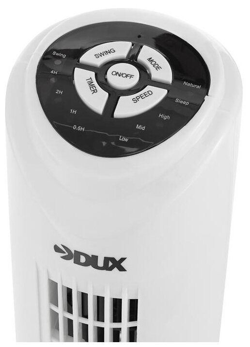 Вентилятор колонный 45Вт подставка круглая д/у управление DUX 60-0217 - фотография № 4