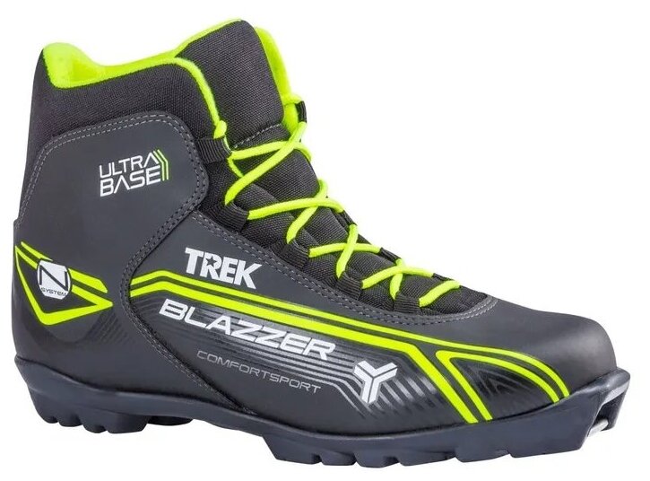 Ботинки лыжные NNN TREK Blazzer1 черный/лого лайм неон RU43/EU44/CM27,5