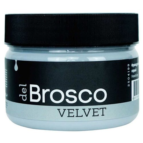Краска акриловая del Brosco Velvet интерьерная влагостойкая глубокоматовая ванильный бежевый 0.25 л