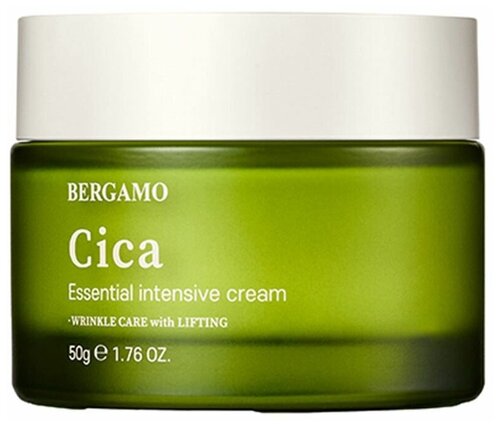 Bergamo Cica Essential Intensive Cream Восстанавливающий крем для лица с экстрактом центеллы азиатской, 50 мл