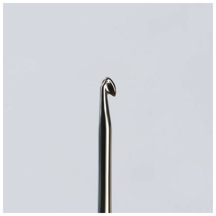 Крючок для вязания, двусторонний, с прорезиненной ручкой, d = 1/2 мм, 13,5 см./ В упаковке: 1 - фотография № 3
