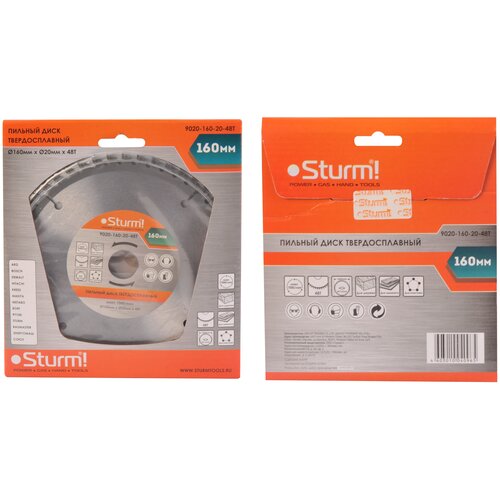 Диск пильный Sturm! 9020-160х20x48T диск пильный sturm 9020 140х16x24t