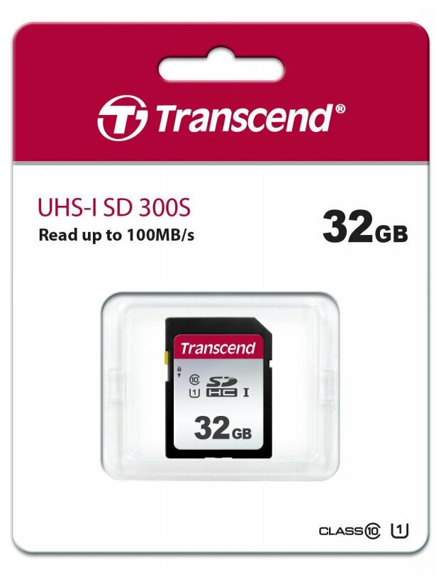 Transcend Карта памяти Transcend 300S SDHC 32Gb UHS-I Cl10