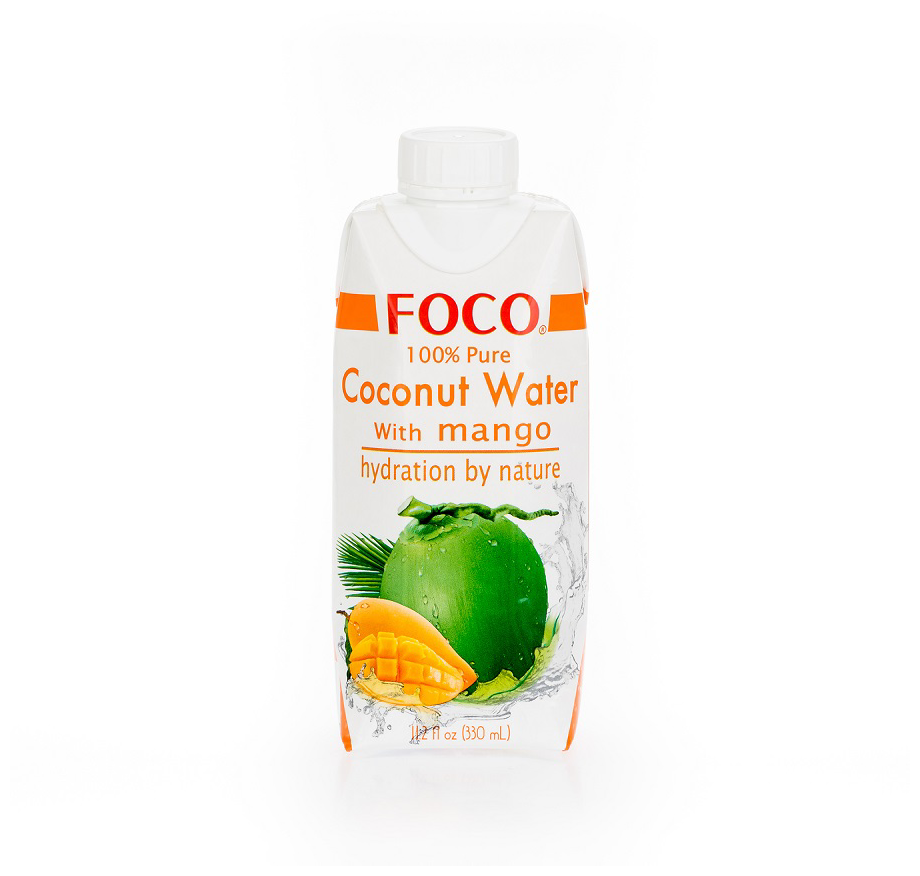 Кокосовая вода с манго "FOCO" 330 мл Tetra Pak 1шт - фотография № 12