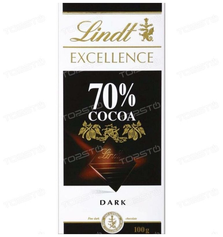 Lindt Excellence горький шоколад 70% какао, 100 г - фотография № 9