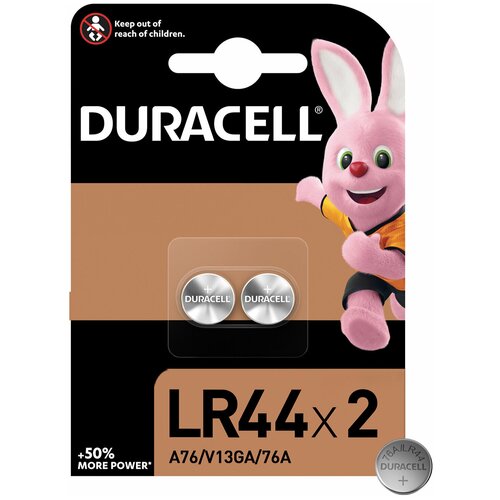 Батарейки алкалиновые Duracell LR44 (V13GA) 2 шт 81488664