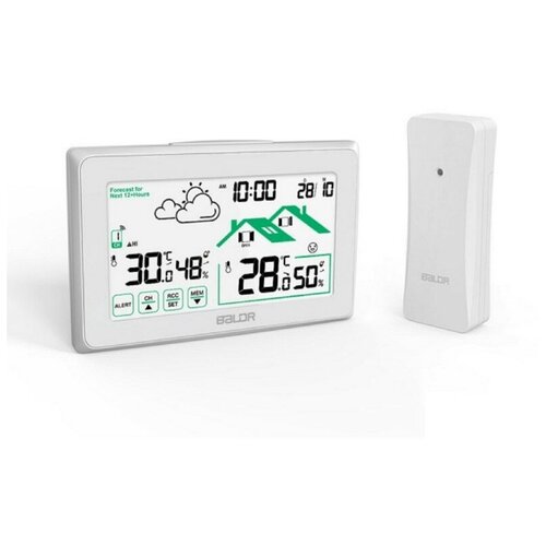 BALDR B0340ST2H2R-V8 Беспроводная Метеостанция с индикатором открытиязакрытия окна белый 265000₽