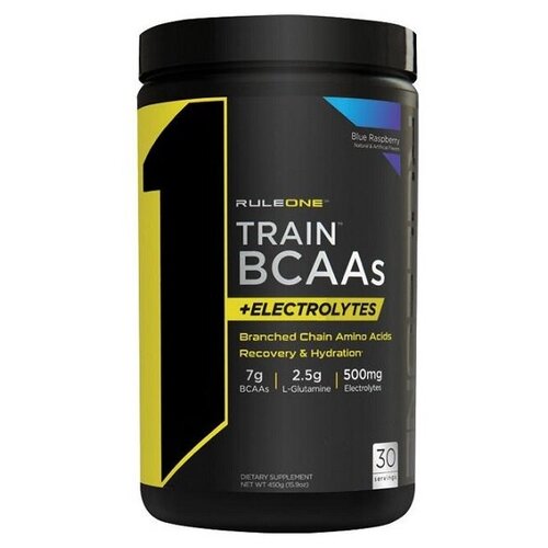 R1 Train BCAAs + Electrolytes Rule 1 (450 гр) - Ежевика r1 bcaas rule 1 222 гр ежевика