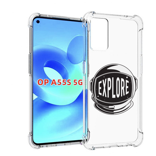 Чехол MyPads Explore для OPPO A55s задняя-панель-накладка-бампер чехол mypads explore для asus zenfone 9 ai2202 задняя панель накладка бампер