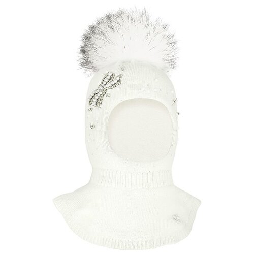 фото Шапка mialt, размер 52-54, белый