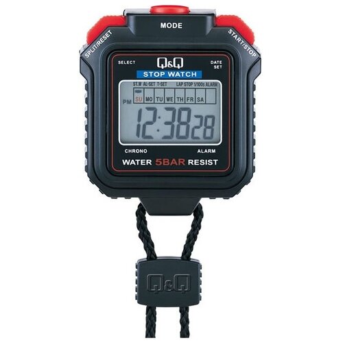 секундомер torres stopwatch sw 001 часы будильник дата черно синий new Японские часы Q&Q HS43-001