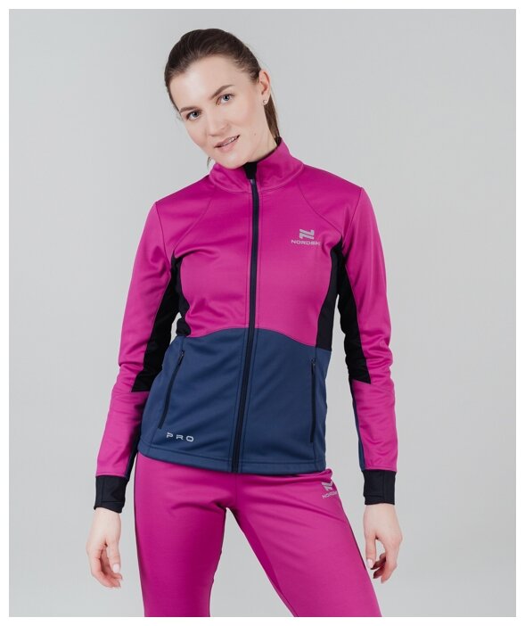 Куртка беговая Nordski Pro Candy Pink/Blue (US:2XL) 