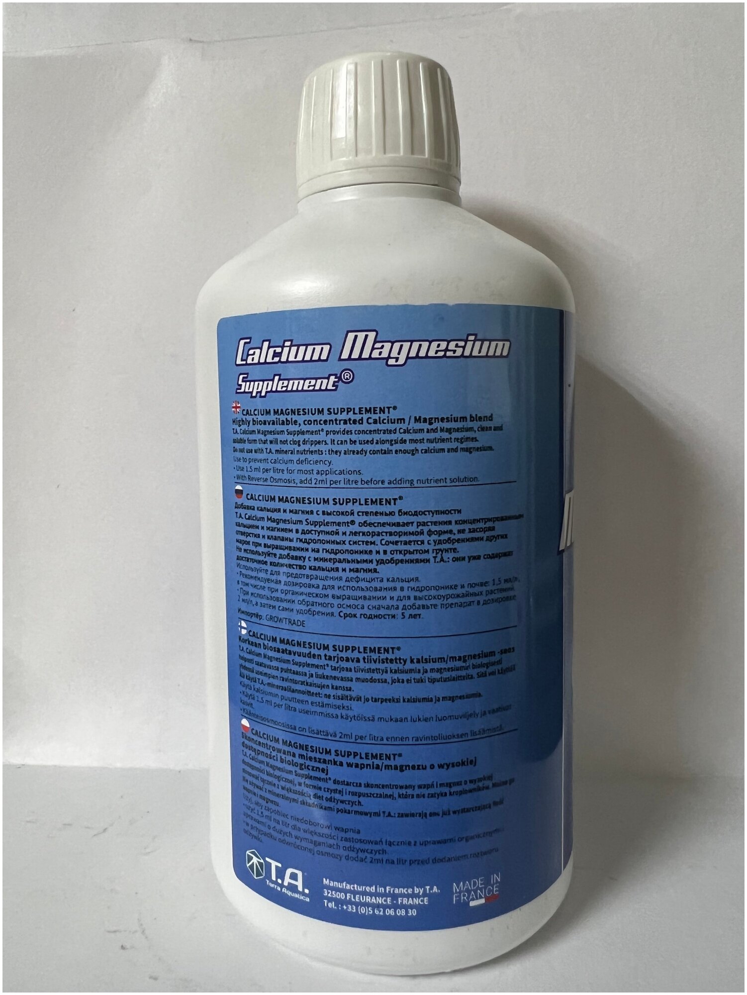 Добавка GHE CalMag (T.A. Calcium Magnesium) 1 л - фотография № 14