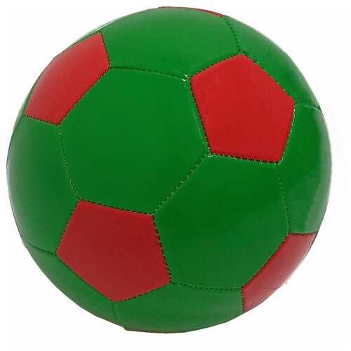 Мяч зеленый с красными вставками