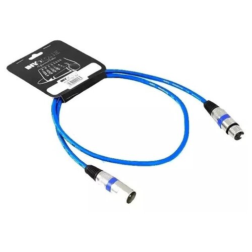 Микрофонный кабель Invotone XLR-XLR 3 метра (синий) кабель микрофонный на метраж invotone ipc1210 9м