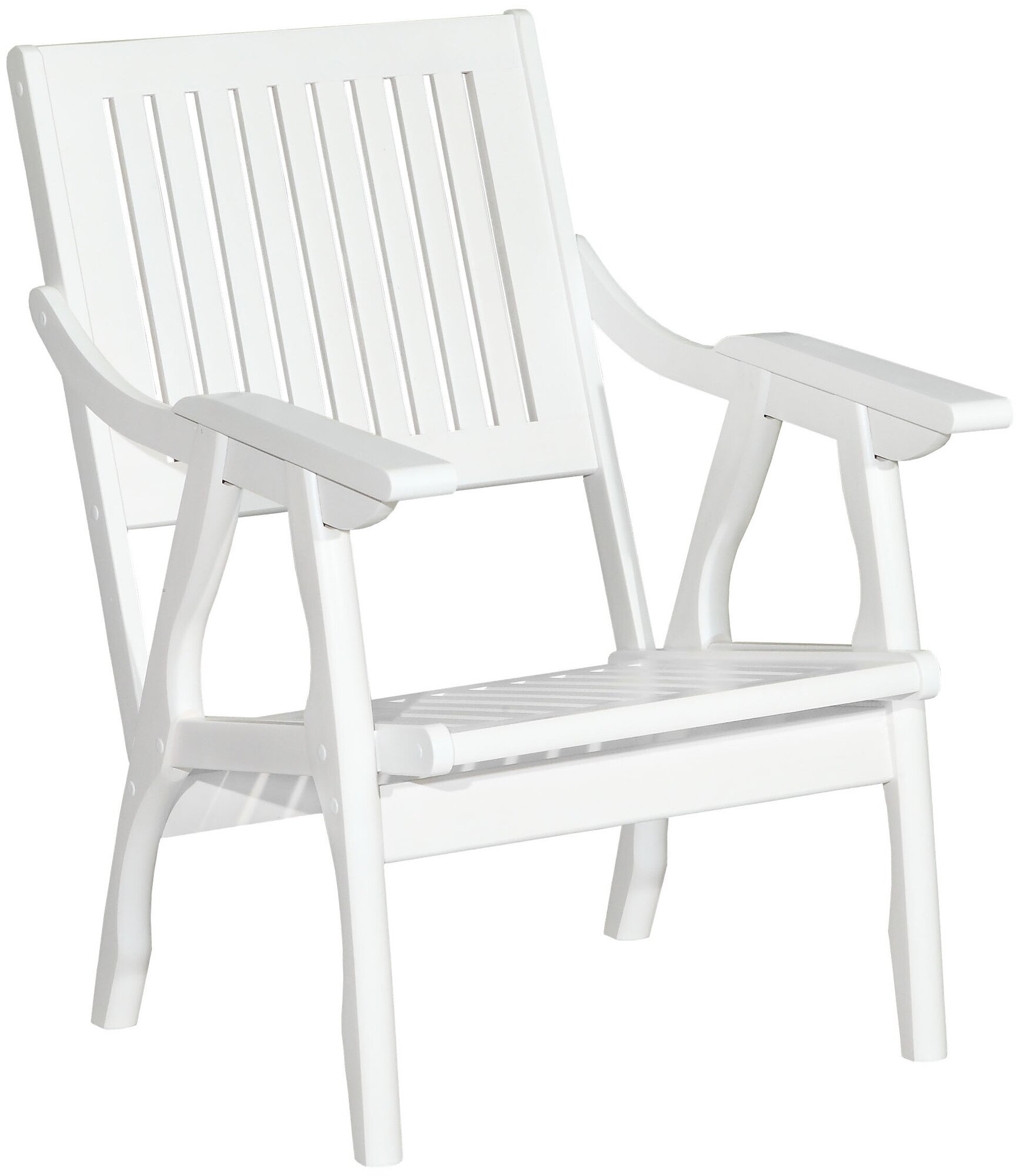 Кресло Массив решетка, каркас снег - фотография № 3