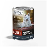 Влажный корм Mr.Buffalo ADULT 400г (мясное ассорти с говядиной ) для собак, 1 шт