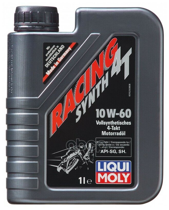 Синтетическое моторное масло LIQUI MOLY Motorbike 4T Synth 10W-60 Street Race